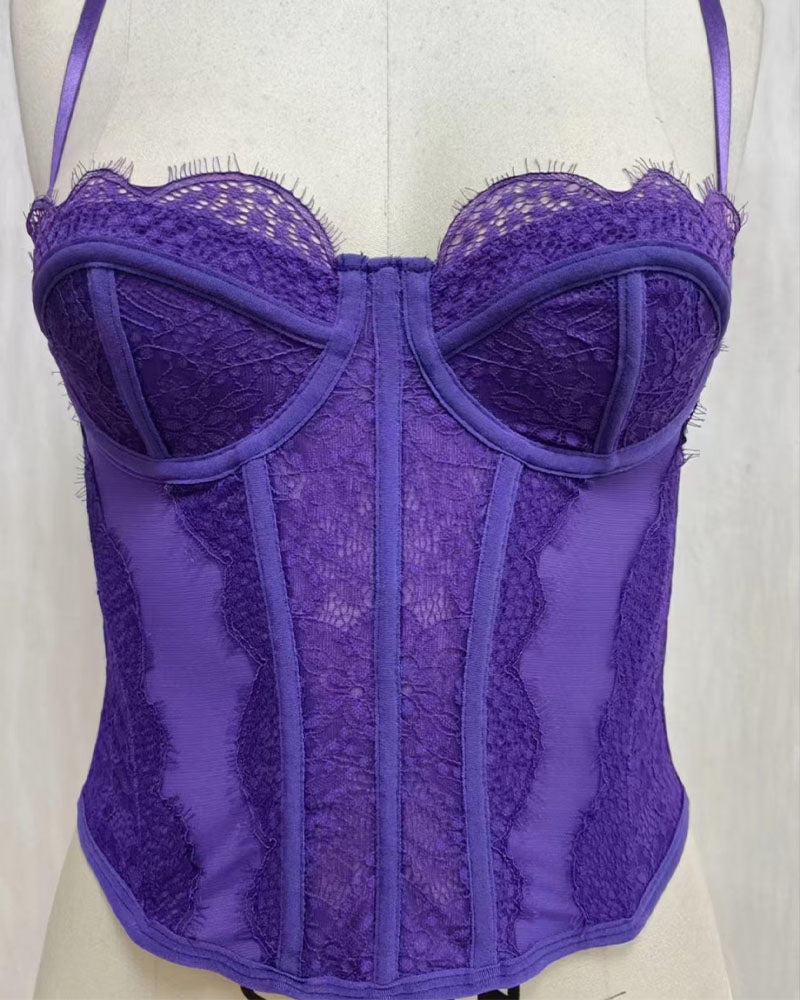 Vest Camisole Push-up Corset Sexy Slim-fit Strapless Lace Outer Wear Underwear