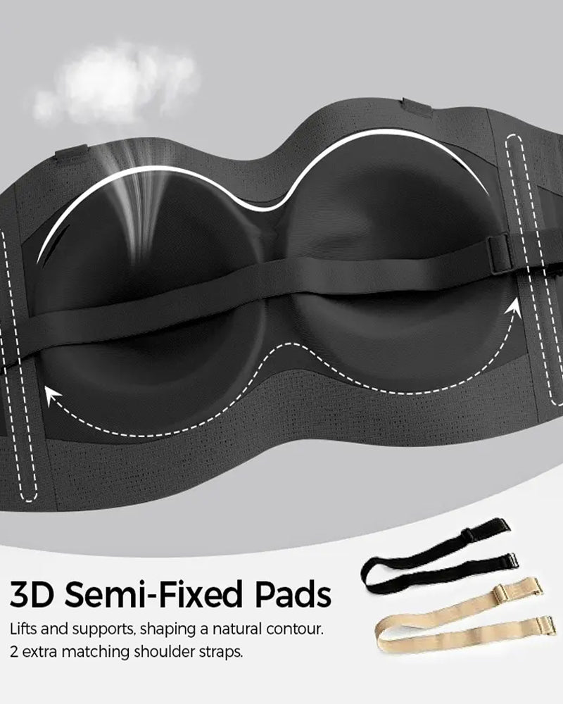 Women's Seamless Strapless Anti-slip Wire-free Jelly Bra