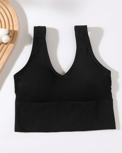Women's Wireless Backless Longline Bra