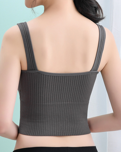 Women's Wireless Backless Longline Bra