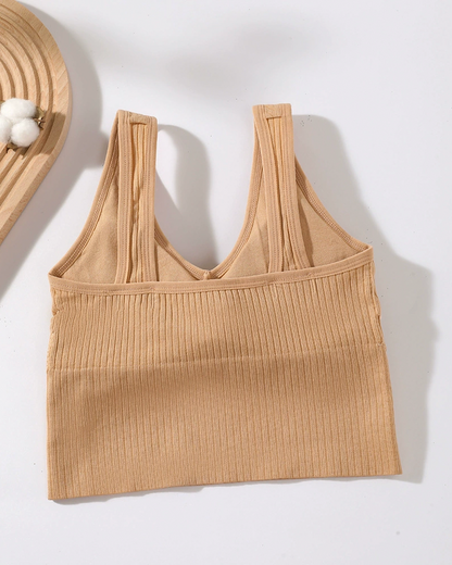 Women's Wireless Backless Longline Bra