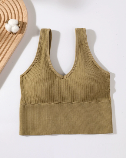 Women's Wireless Backless Longline Bra