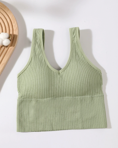 Women's Wireless Backless Longline Bra