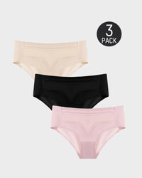 [3-Pack]Cornsilk+Black+Pink
