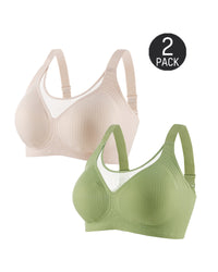 [2-Pack]Nude+Green