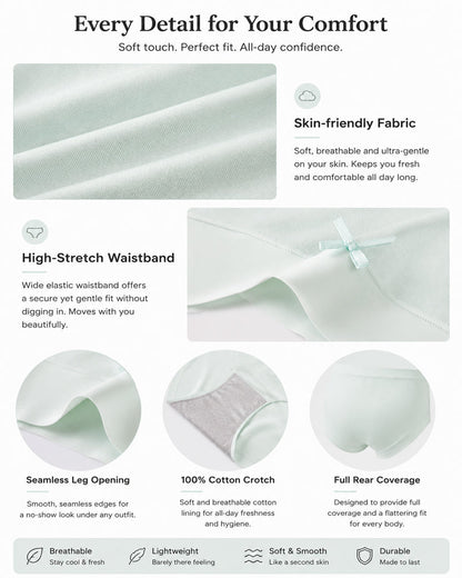 5-Pack Seamless Lyocell Breathable Briefs