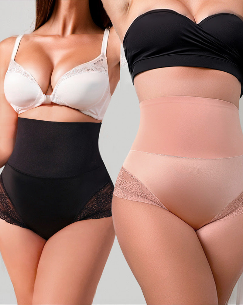Floralshe® Lace-Trim Shaping Brief Panty