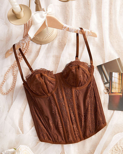 Vest Camisole Push-up Corset Sexy Slim-fit Strapless Lace Outer Wear Underwear