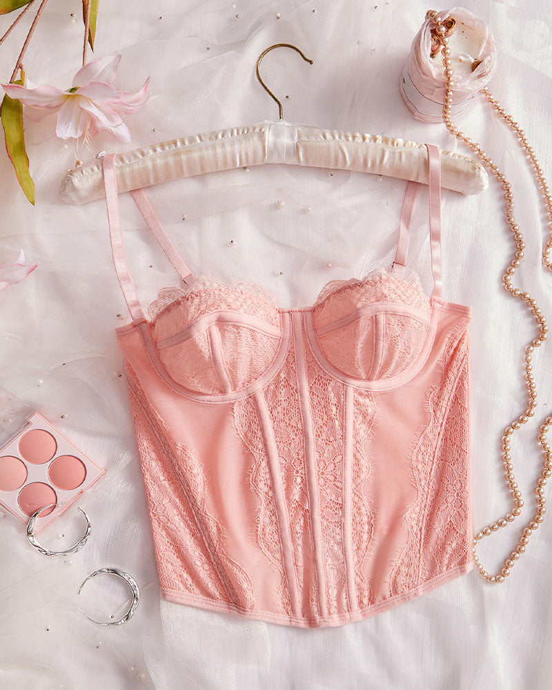 Vest Camisole Push-up Corset Sexy Slim-fit Strapless Lace Outer Wear Underwear
