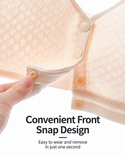 Front Closure Ultra-thin Breathable Mesh Seamless Wire-free Vest Bra