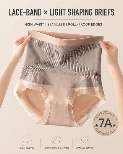 3-Pack Cotton Seamless High Waist Tummy Control Hip Lifting Panties