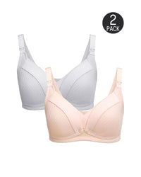 [2-Pack]Nude+Gray