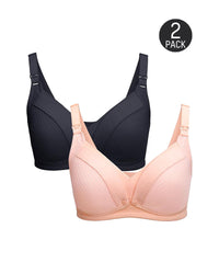 [2-Pack]Pink+Black