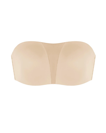 Women's Unlined Seamless Comfort Non-slip Underwire Plus Size Bandeau Strapless Bra
