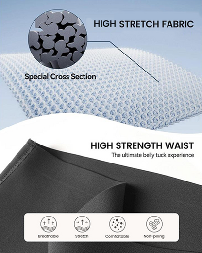 Women's Tummy Control High Waist Casual Elastic Band Pocket Yoga Sports Plus Size Shorts