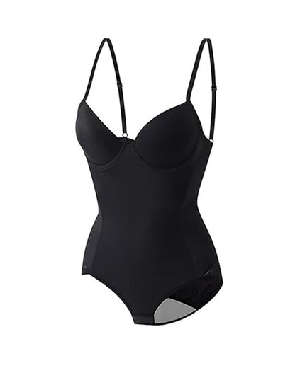 Women's Tummy-Control Sleeveless Tube Top Hip Lace One-Piece Body Shaper