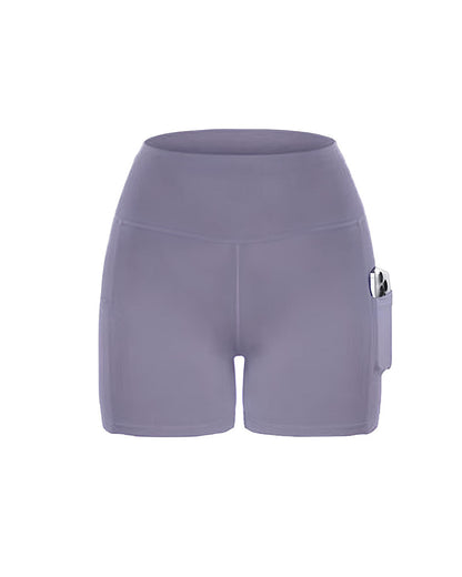 Casual Sports High Waist Breathable With Pockets Cycling Yoga Fitness Shorts