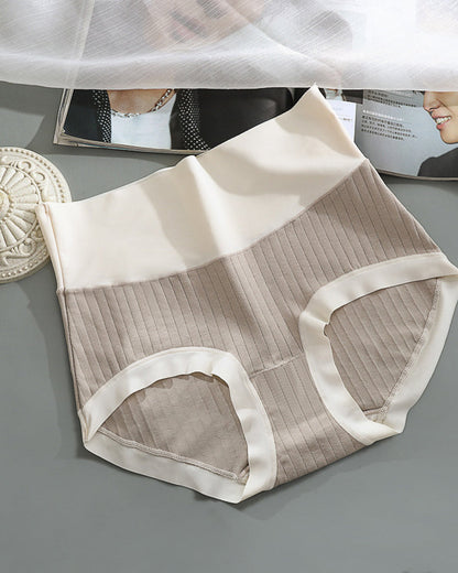Pure Cotton Antibacterial Crotch Seamless High Elastic Belly-Controlling Cotton Underwear