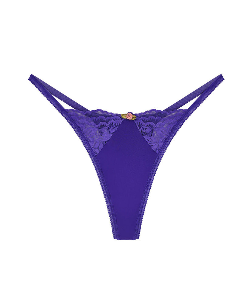 Sexy Lace Flower Stretch Thong