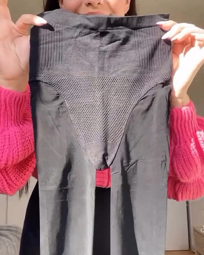 High-waisted Tummy-controlling Hip-lifting Stretch Leggings
