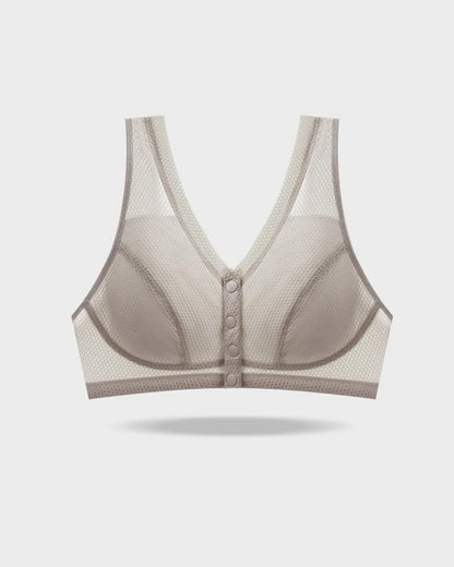 Women's Front-closure Wire-free Breathable Comfortable Bra