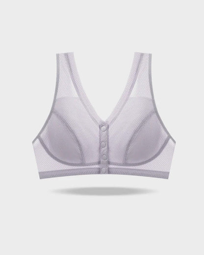 Women's Front-closure Wire-free Breathable Comfortable Bra