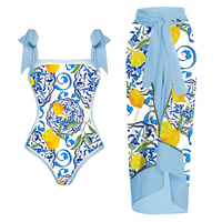 Swimsuit and sarong