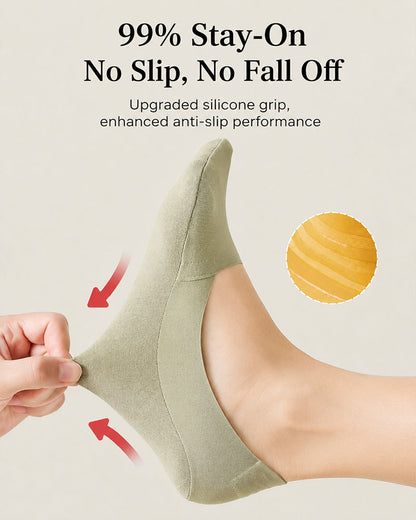 9 Pairs Comfortable Breathable Invisible Non-Slip Socks