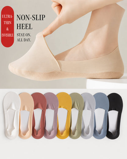 9 Pairs Comfortable Breathable Invisible Non-Slip Socks