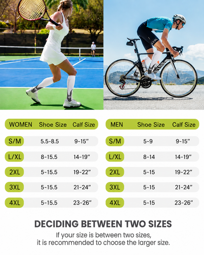 4 Pairs High-Elastic Breathable Sports Calf Compression Socks