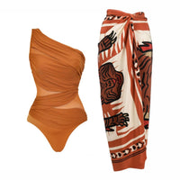 Swimsuit and sarong
