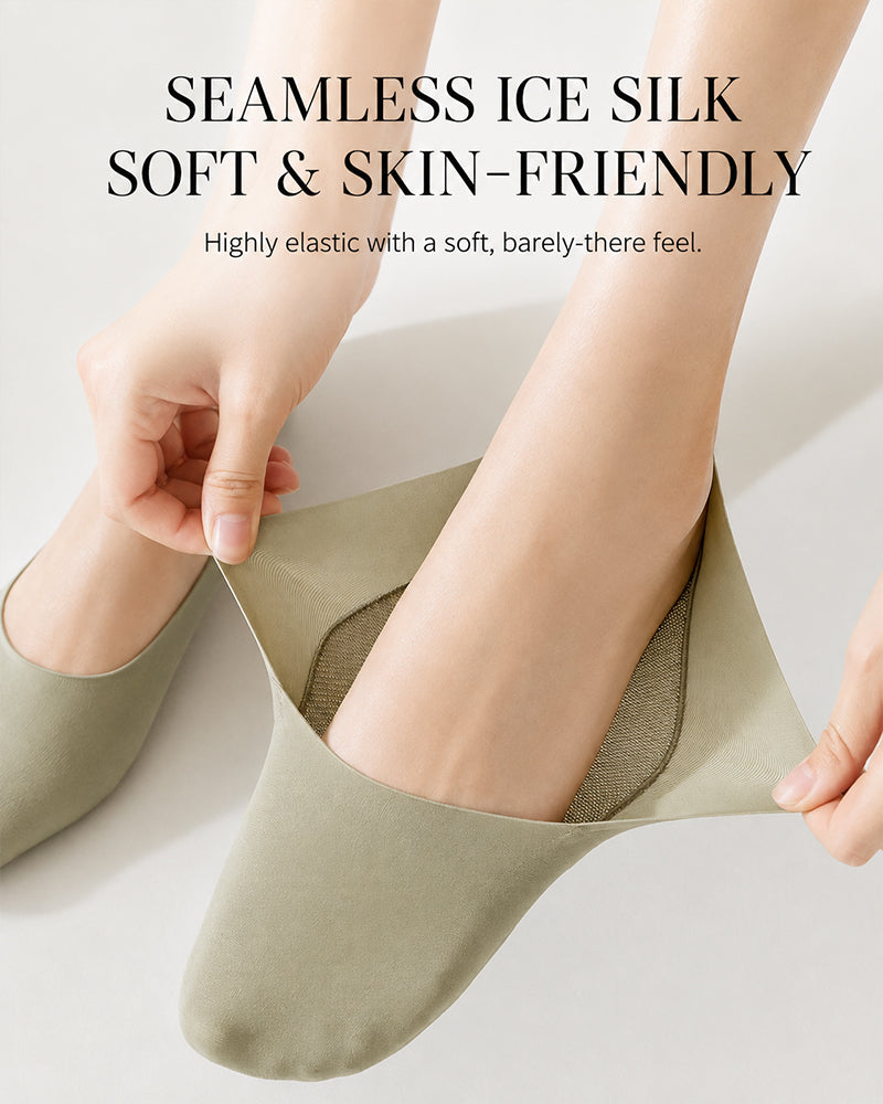 9 Pairs Comfortable Breathable Invisible Non-Slip Socks