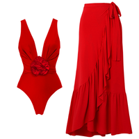 Swimsuit and sarong