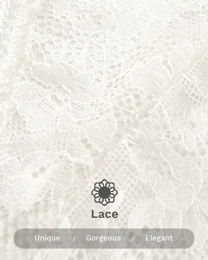 Elegant Lace Long Sleeve Backless Tie-Up Dress