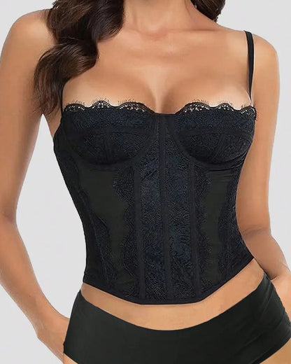 Vest Camisole Push-up Corset Sexy Slim-fit Strapless Lace Outer Wear Underwear
