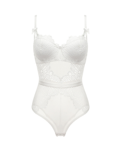 Sexy Lace Sheer Shaping Bodysuit