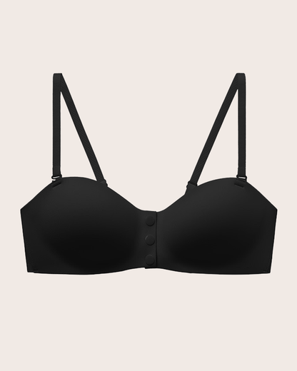 Comfort Front Closure Wireless Bra with Adjustable Thin Straps