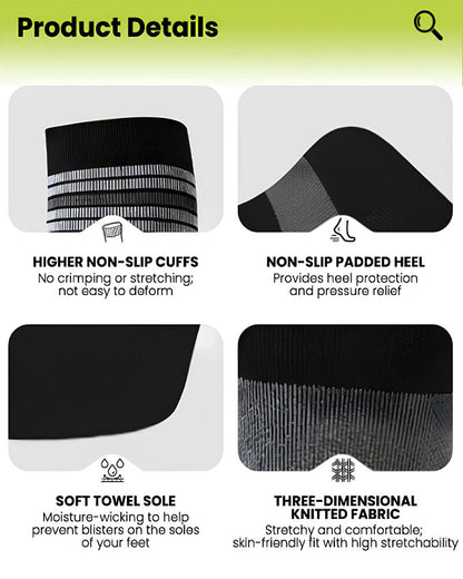 4 Pairs High-Elastic Breathable Sports Calf Compression Socks