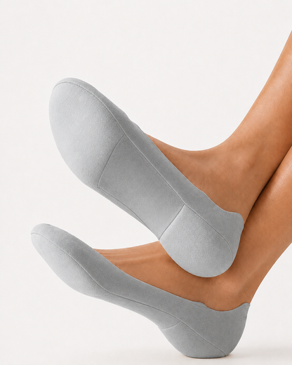 6-Pair Pure Cotton Non-Slip Invisible Boat Socks