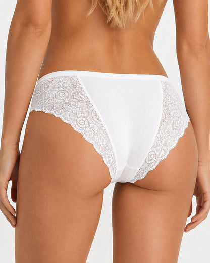 5-Pack Sexy Lace Openwork Cotton Crotch High Elastic Panties