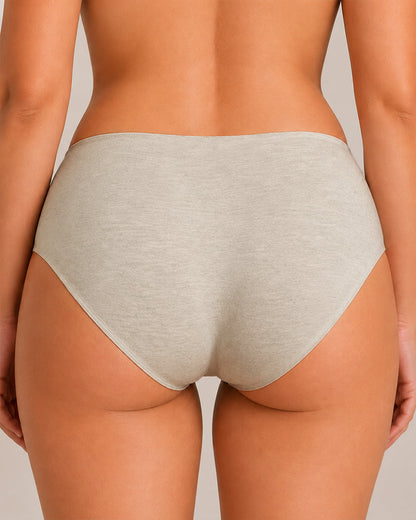 Multi-Pack Seamless Pure Cotton Low Waist V-Shaped Maternity Antibacterial Briefs