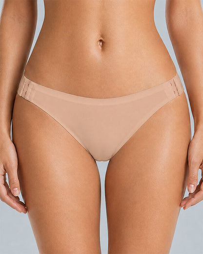 Ultra-thin Seamless Side-hook No-take-off Briefs