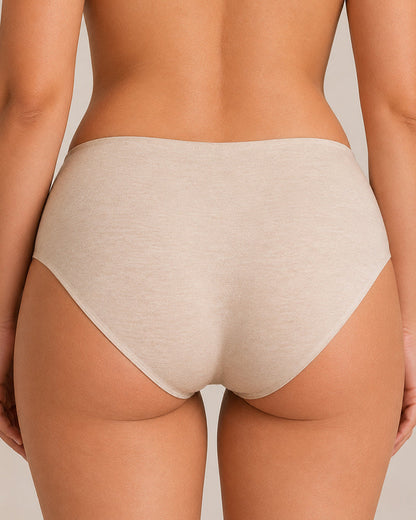 Multi-Pack Seamless Pure Cotton Low Waist V-Shaped Maternity Antibacterial Briefs
