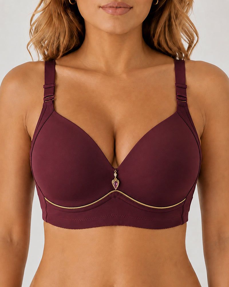 3-Pack Wire Free Comfortable Breathable Push Up Bra