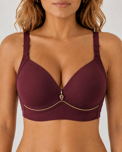 3-Pack Wire Free Comfortable Breathable Push Up Bra
