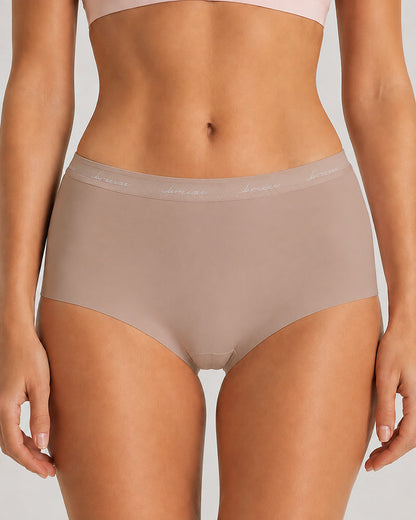 4-Pack High Waist Letter Print Seamless Breathable Panties