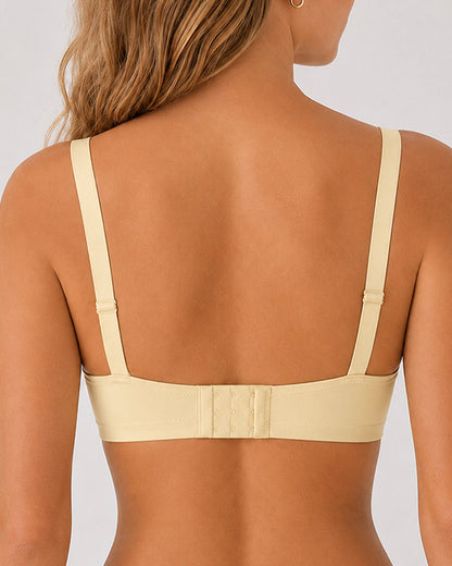 3-Pack Wire Free Comfortable Breathable Push Up Bra