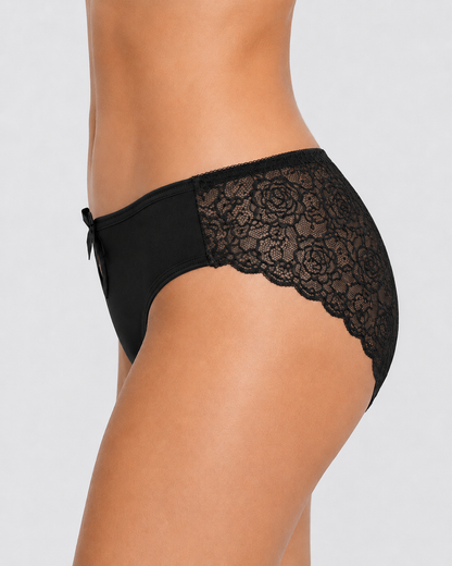 5-Pack Sexy Seamless Lace Openwork Cotton Crotch Panties