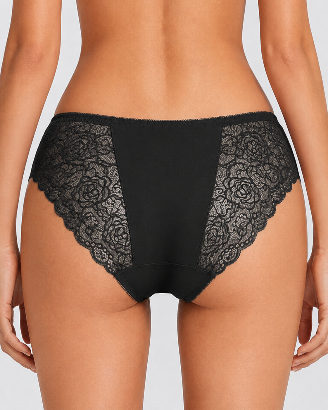 5-Pack Sexy Seamless Lace Openwork Cotton Crotch Panties