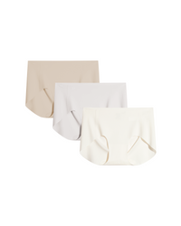 [3-Pack]Nude+Grey+Beige
